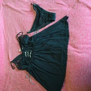 Adore Me Nightie with Matching Underwear - Size Small